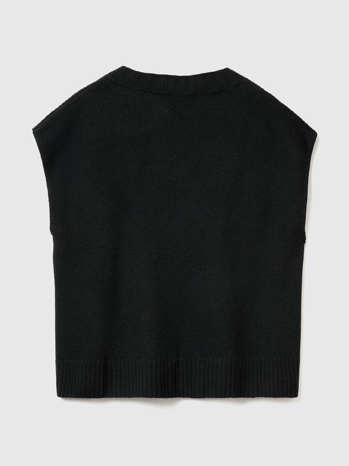S/L V NECK SWEATER Women image number 6